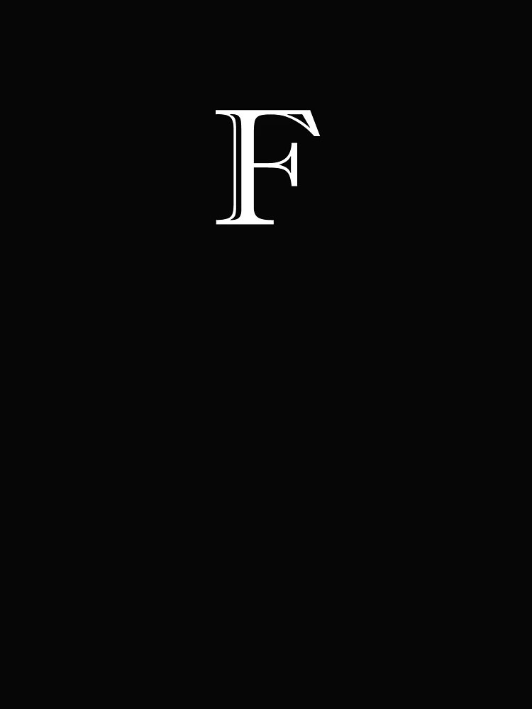 Thumbnail 4 of 4, Boxy T-Shirt, F Monogram designed and sold by ShellSticker.