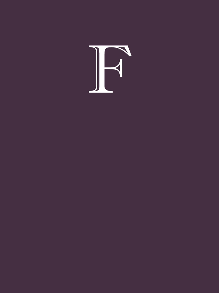 Thumbnail 4 of 4, Relaxed T-Shirt, F Monogram designed and sold by ShellSticker.