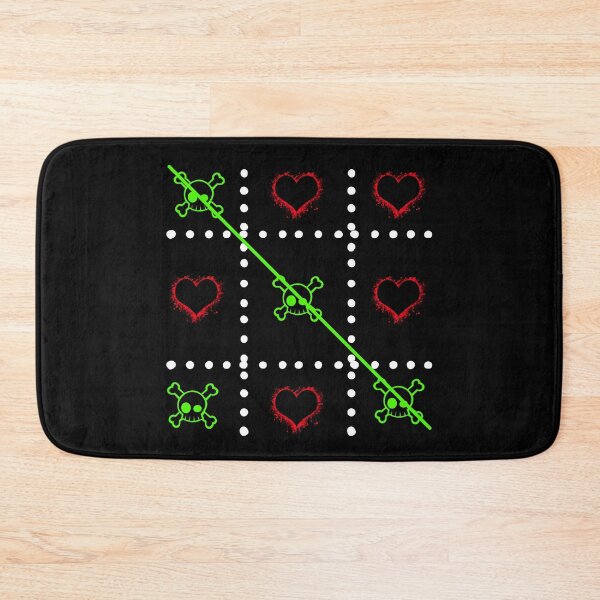 Item preview, Tic Tac Toe Skull & Heart Game designed and sold by TheDarkStone.