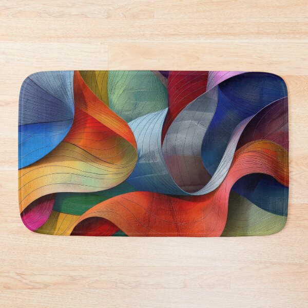 Item preview, Abstract Colorful Wavy Pattern designed and sold by brandway.