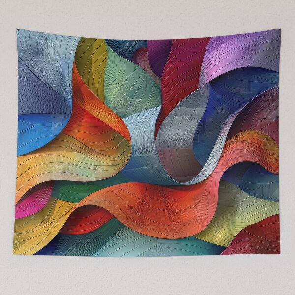 Item preview, Abstract Colorful Wavy Pattern designed and sold by brandway.