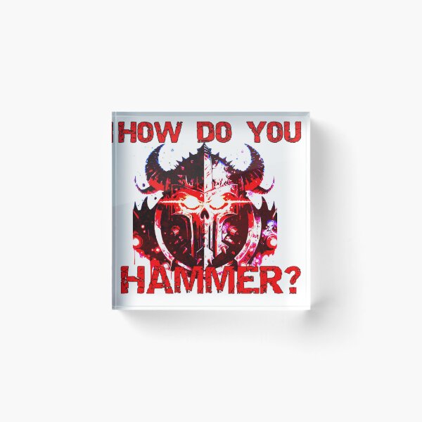 Item preview, How Do You Hammer designed and sold by The Fluffenhammer Merch Store.