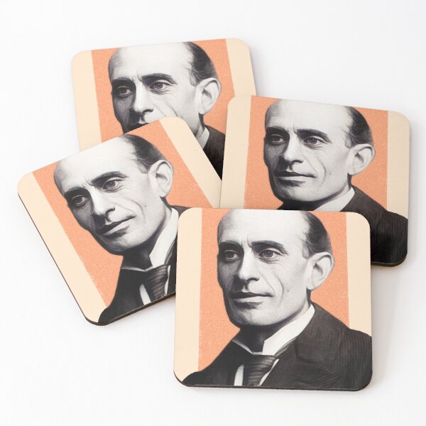 Item preview, American Poet Eugene Field - orange - illustration  designed and sold by Litstoy.