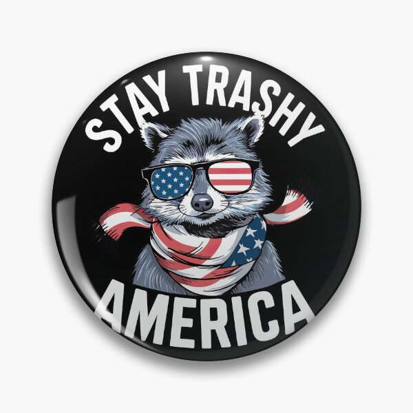 Item preview, Stay Trashy America 4th of July Boys Patriotic Raccoon T-Shirt designed and sold by MAPDDesigns.