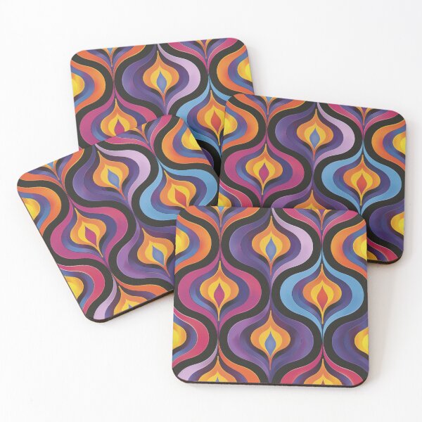 Item preview, Abstract Retro Pattern in Vibrant Colors designed and sold by brandway.