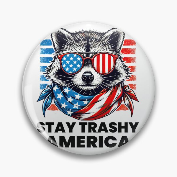 Item preview, Stay Trashy America 4th of July Boys Patriotic Raccoon T-Shirt designed and sold by MAPDDesigns.