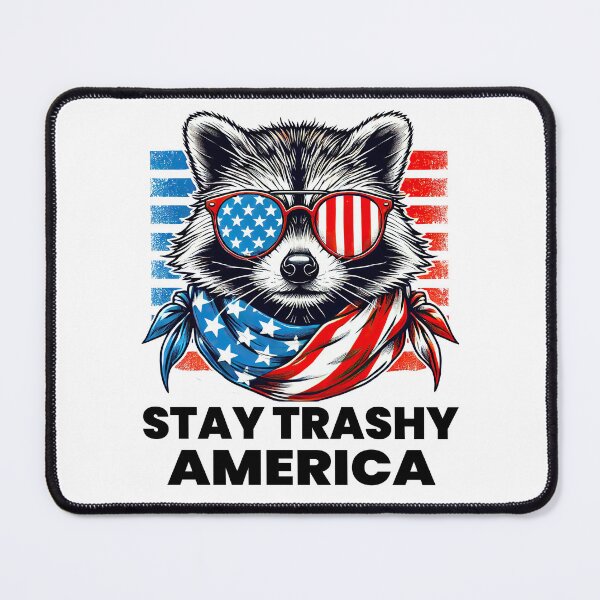 Item preview, Stay Trashy America 4th of July Boys Patriotic Raccoon T-Shirt designed and sold by MAPDDesigns.