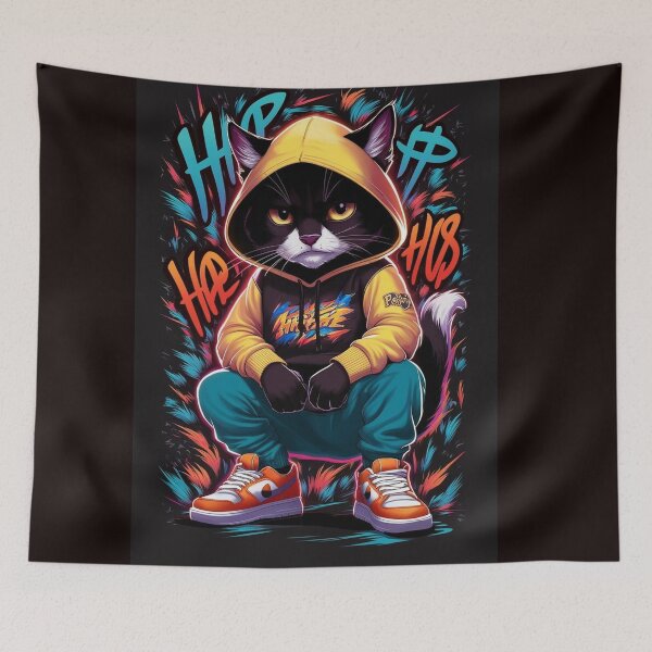 Item preview, Hip Hop Cat designed and sold by Jurand  Creations.