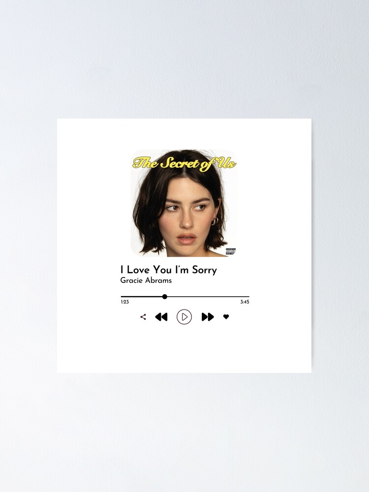 【代引き不可】 i love you im sorry gracie abrams ミュージシャン