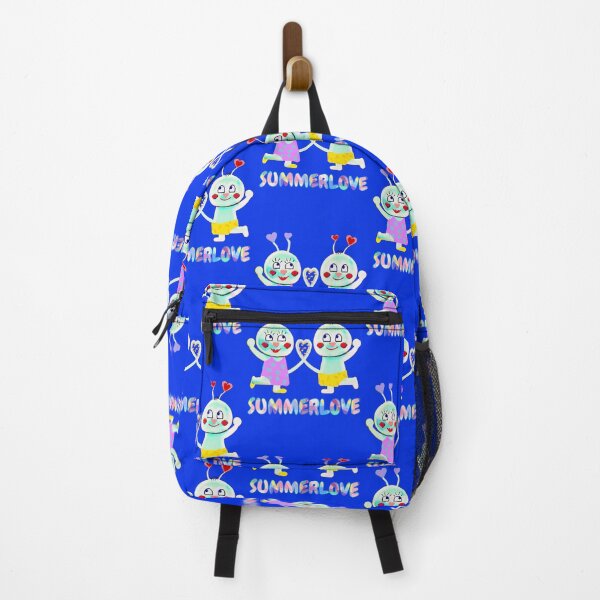 Item preview, Summerlove (bright blue) funny colorful couple with heart -comic style designed and sold by kikidu21.