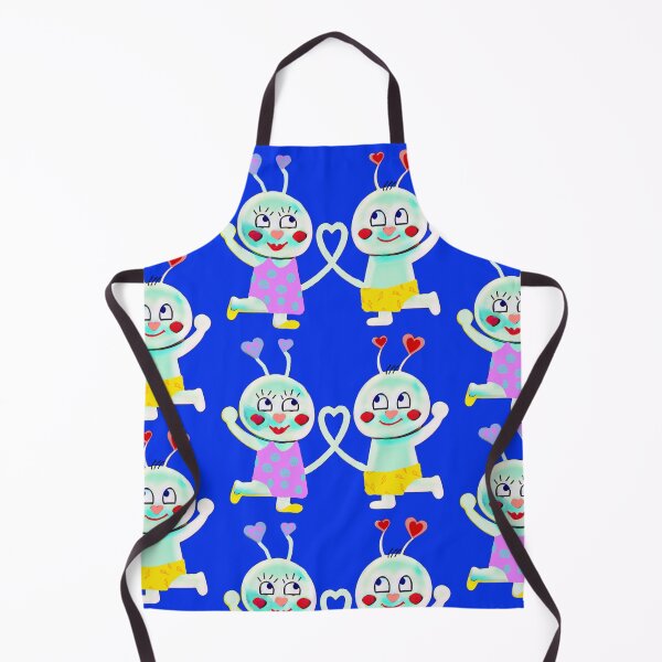 Item preview, Summerlove (bright blue) funny colorful couple with heart -comic style designed and sold by kikidu21.