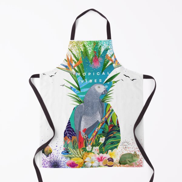 Item preview, Tropical vibes, Gabon Gray parrot designed and sold by GabiVitryArt.