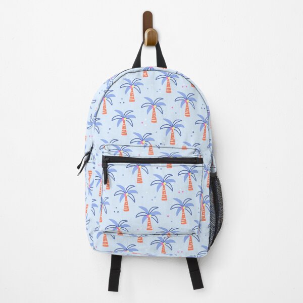 Item preview, Blue Preppy Palm Trees designed and sold by Inspired Life Creative.
