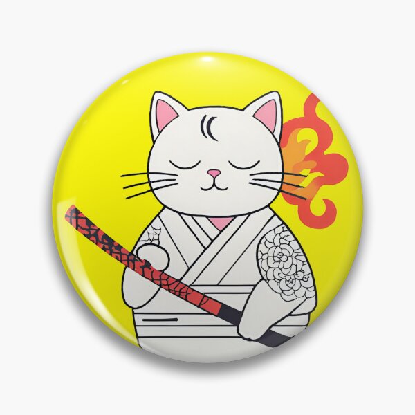 Item preview, japanese neku cute cat on fire designed and sold by Catophile.