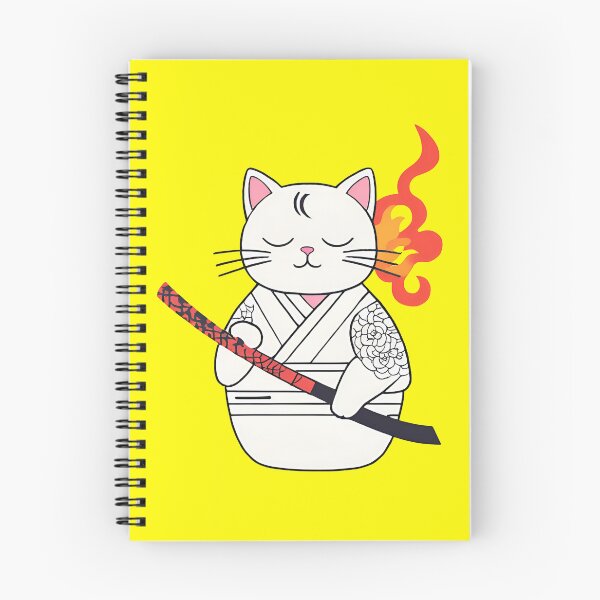 Item preview, japanese neku cute cat on fire designed and sold by Catophile.