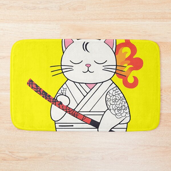 Item preview, japanese neku cute cat on fire designed and sold by Catophile.