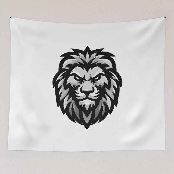 Item preview, Majestic Lion Head - Grey designed and sold by Weknes.