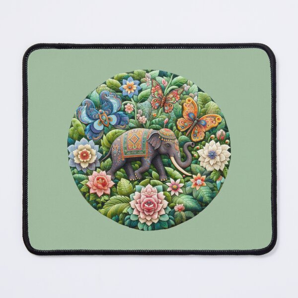 Item preview, India Elephant Motif designed and sold by Myra365Art.