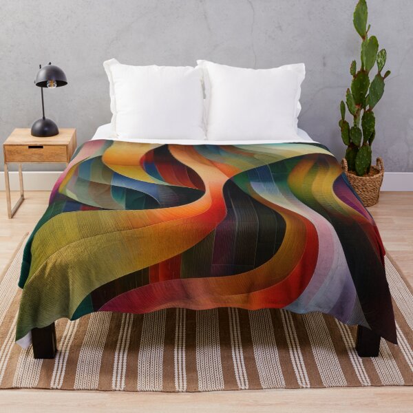 Item preview, Abstract Woven Pattern With Colorful Stripes designed and sold by brandway.