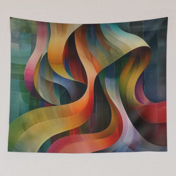Item preview, Abstract Woven Pattern With Colorful Stripes designed and sold by brandway.