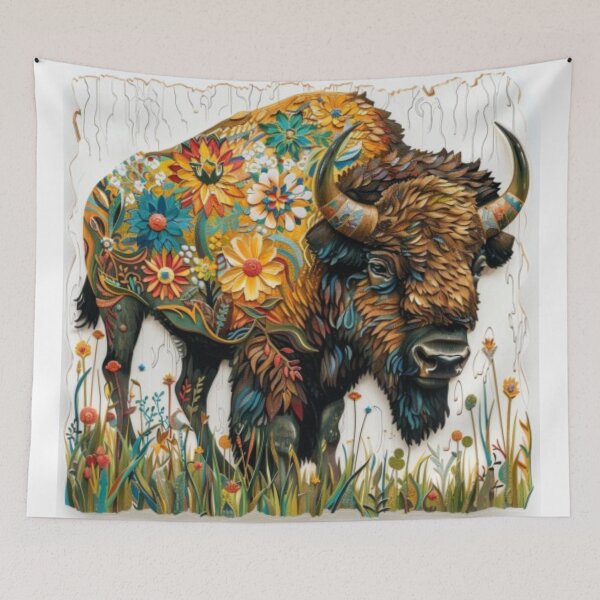 Item preview, Buffalo flowers designed and sold by aginlow.