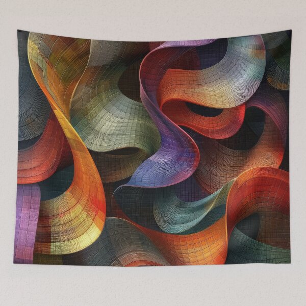 Item preview, Abstract Colorful Ribbons designed and sold by brandway.