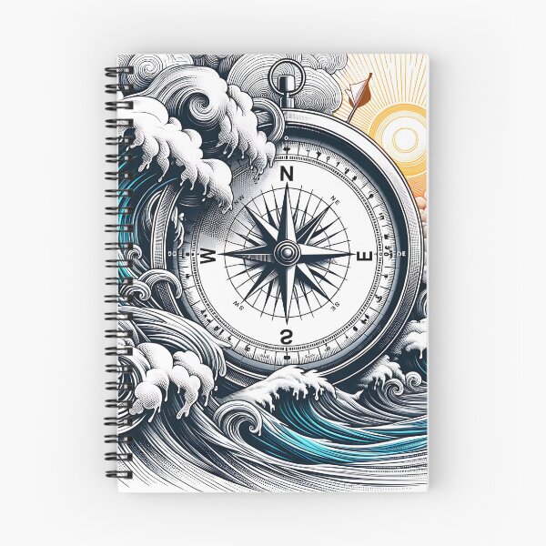 Item preview, Stay on course in the storm. Compass in stormy seas designed and sold by Matzi-MV.