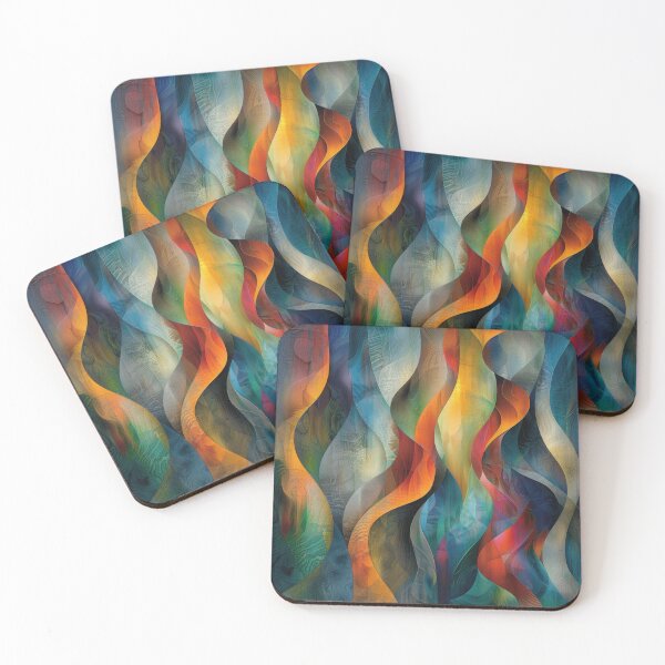 Item preview, Abstract Wavy Pattern In Vibrant Colors designed and sold by brandway.