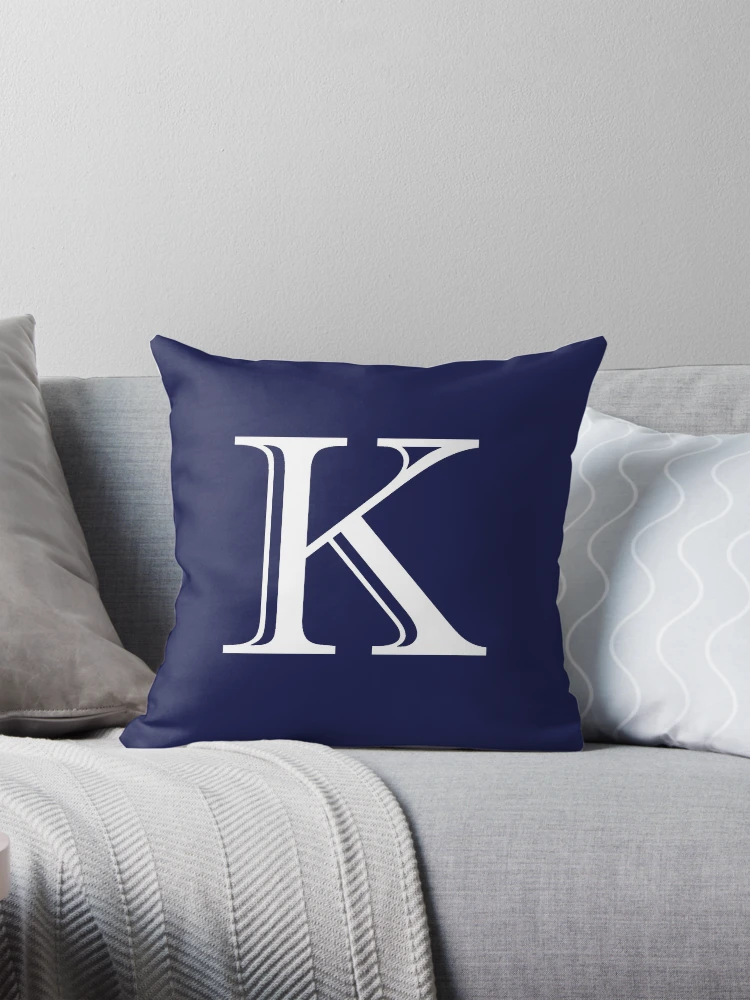 Thumbnail 1 of 4, Pillow, K Monogram designed and sold by ShellSticker.