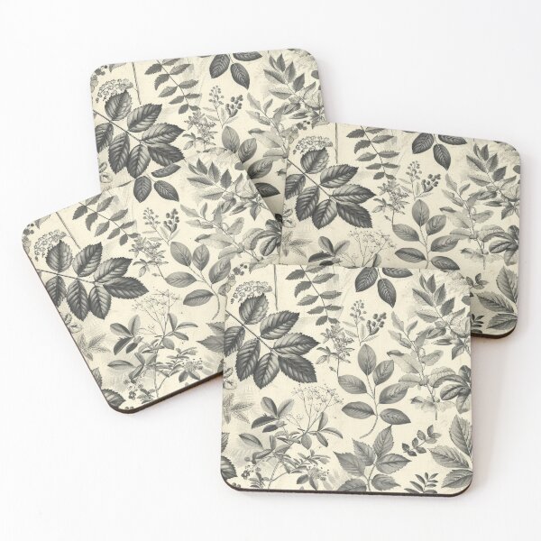 Item preview, Black And White Botanical Leaf Pattern designed and sold by brandway.