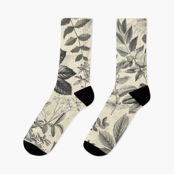 Item preview, Black And White Botanical Leaf Pattern designed and sold by brandway.