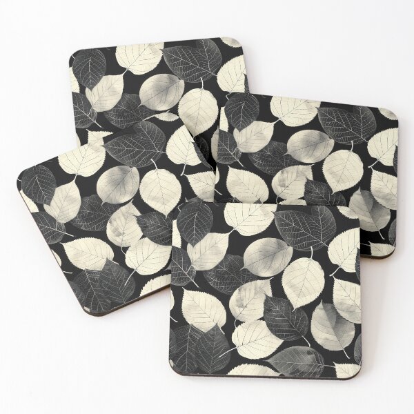 Item preview, Black and White Leaf Pattern designed and sold by brandway.