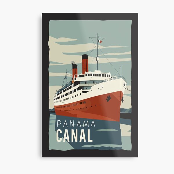 Item preview, A Vintage Travel Illustration of the Panama Canal - Panama  designed and sold by GoodOldVintage.