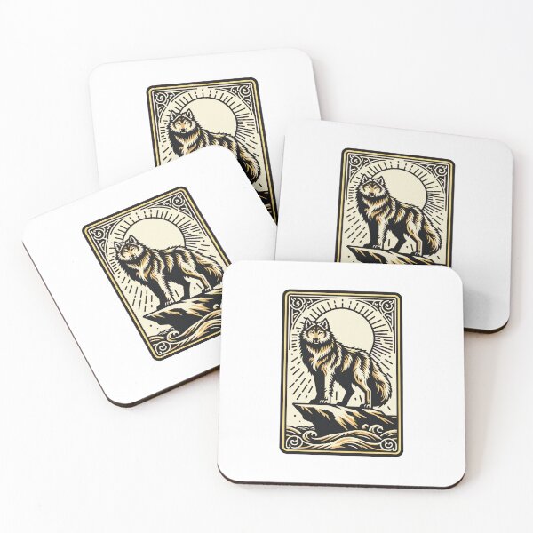 Item preview, Majestic Wolf on Rock Yellow Card designed and sold by Weknes.