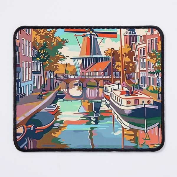 Item preview, Haarlem Travel Poster, Perfect Gift for Travel Enthusiasts, Vintage Style Wall Art, Netherlands Wall art for home decor, Haarlem print. Sticker designed and sold by Thegalleryshop1.