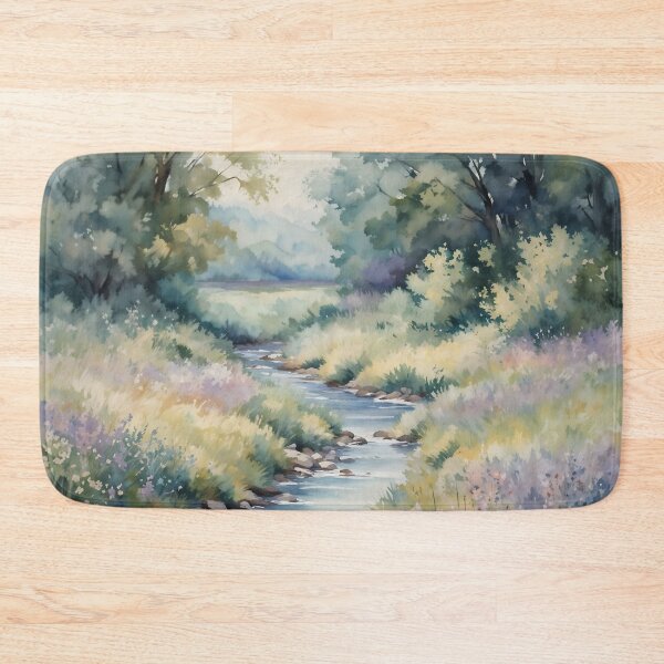 Item preview, Watercolor Wildflower Stream designed and sold by ArtsyWishesShop.