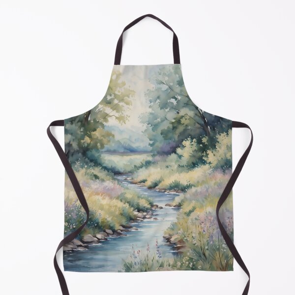 Item preview, Watercolor Wildflower Stream designed and sold by ArtsyWishesShop.