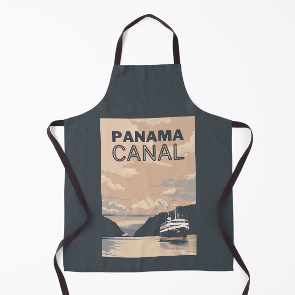 Item preview, A Vintage Travel Illustration of the Panama Canal - Panama designed and sold by GoodOldVintage.