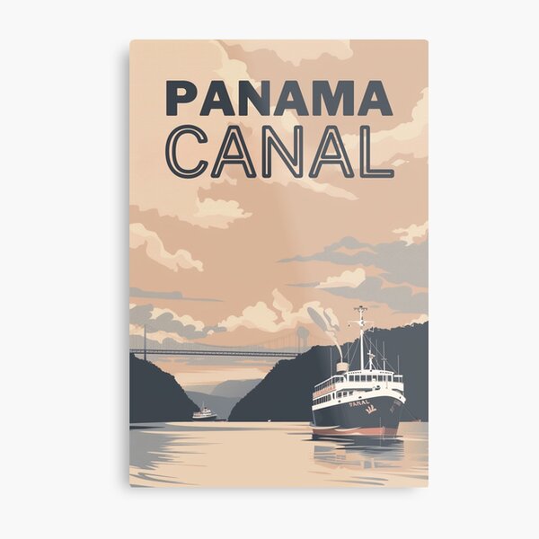 Item preview, A Vintage Travel Illustration of the Panama Canal - Panama  designed and sold by GoodOldVintage.