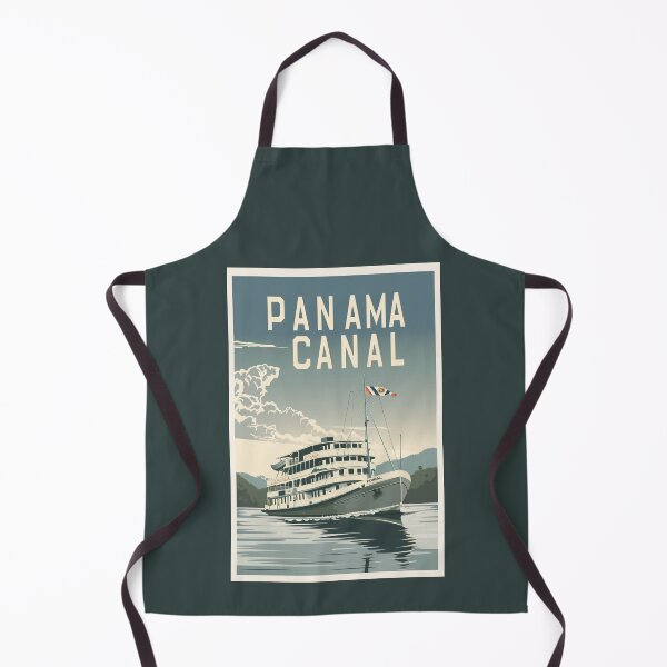 Item preview, A Vintage Travel Illustration of the Panama Canal - Panama designed and sold by GoodOldVintage.