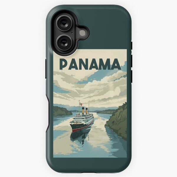 Item preview, A Vintage Travel Illustration of the Panama Canal - Panama  designed and sold by GoodOldVintage.