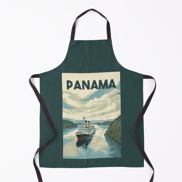 Item preview, A Vintage Travel Illustration of the Panama Canal - Panama designed and sold by GoodOldVintage.