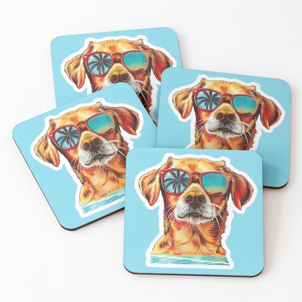 Item preview, Beach Vibes Dog with Sunglasses designed and sold by Midnight Garden.