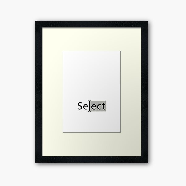 Item preview, SELECT visual poetry designed and sold by art-emissa.