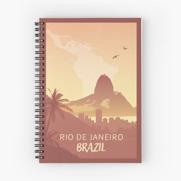 Item preview, A Vintage Travel Illustration of the Rio de Janeiro - Brazil  designed and sold by GoodOldVintage.