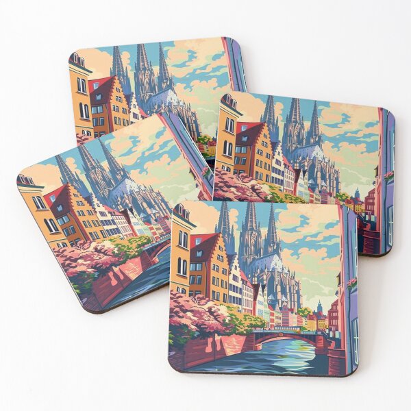 Item preview, Cologne Travel Poster, Perfect Gift for Travel Enthusiasts, Vintage Style Wall Art, Germany Wall art for home decor, Cologne print. Sticker designed and sold by Thegalleryshop1.