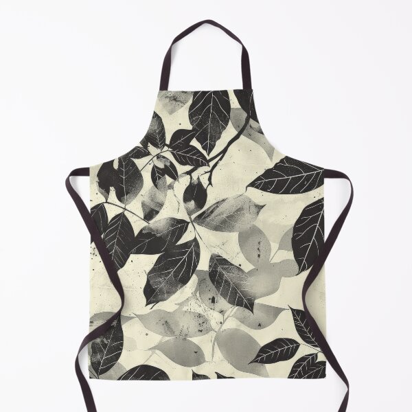 Item preview, Black and White Leaf Pattern designed and sold by brandway.