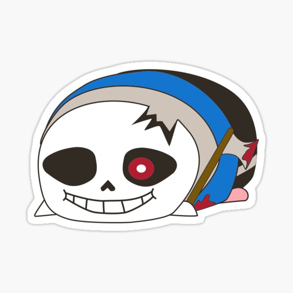 Abominable Horror Sans pattern Sticker for Sale by Enderparty