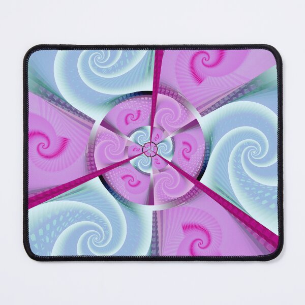 Item preview, Pink and Blue Windmill Spirals designed and sold by pinkal.
