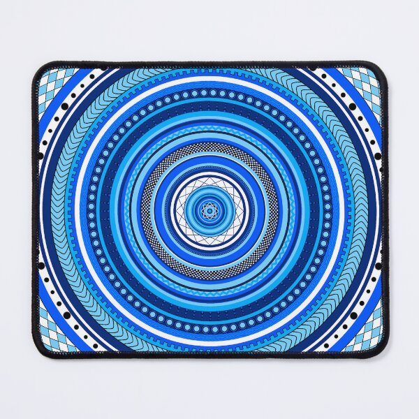 Item preview, Blue doodled circles designed and sold by CreaTwinkles.